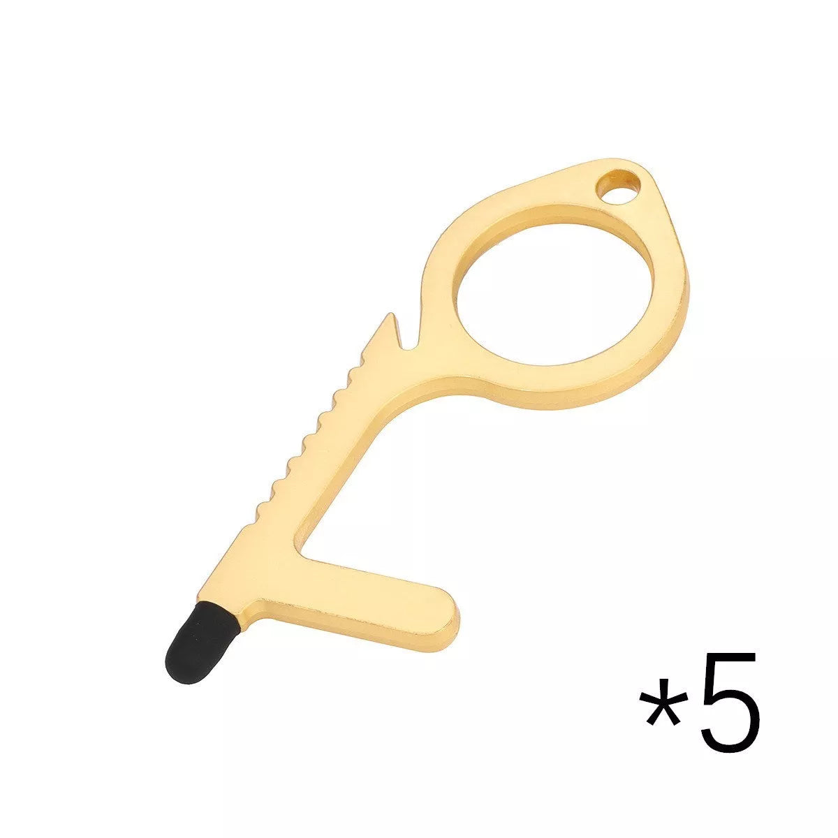 Alloy protective door opener keychain in various colors