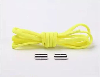 Lazy Laces shoe laces with metal buckles in various colors for a secure fit