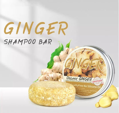60g Ginger Shampoo Soap for anti-dandruff and refreshing scalp care
