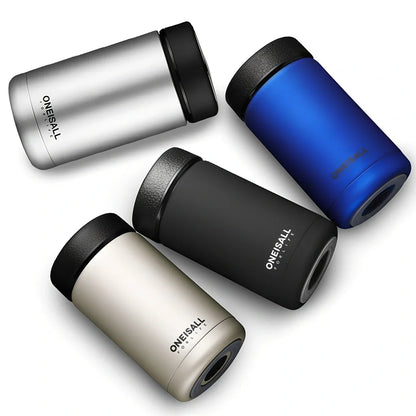 ONE IS ALL 400ml stainless steel insulated cup with 7.5cm diameter, black colour option