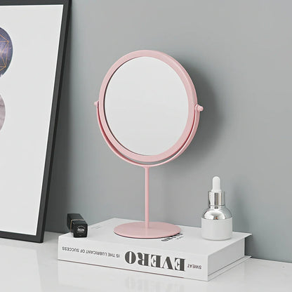 Waterproof dressing mirror with anti-rust iron frame in black, gold, or pink colour options
