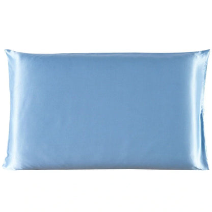 Luxurious satin pillowcases in various colors and sizes, offering soft and breathable comfort