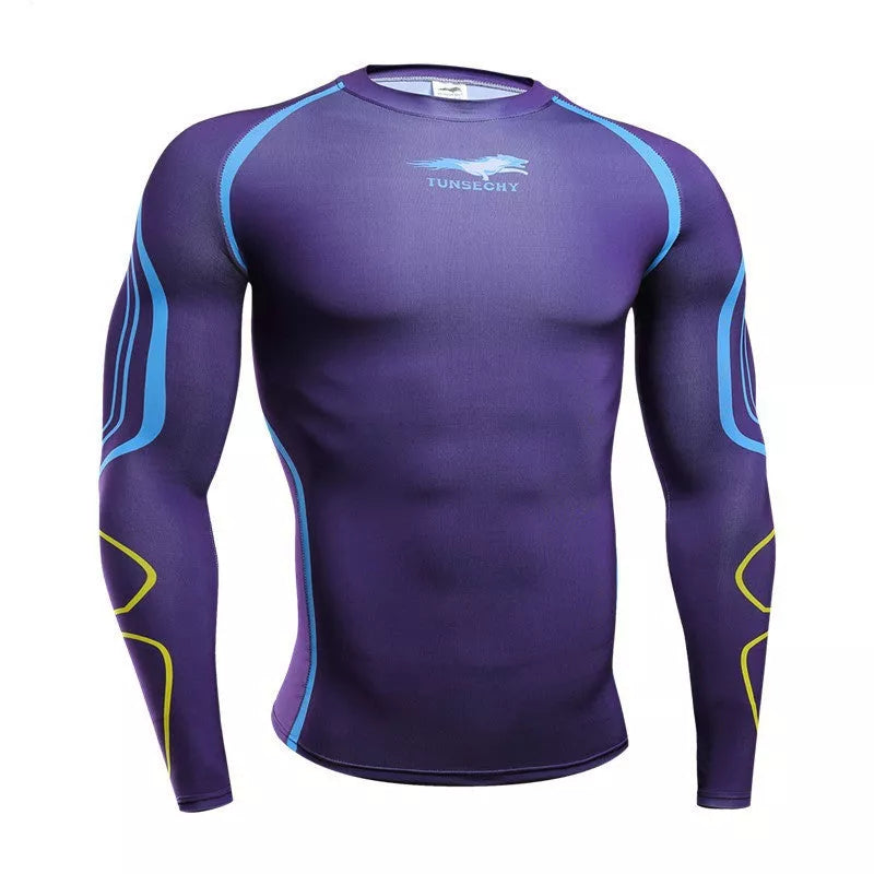 Men's quick-drying sports tights in various colors for high-performance workouts