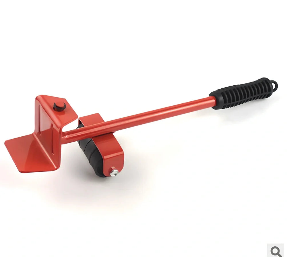 Moving tool with four wheels under furniture showing 33.5cm length and black anti-slip blocks