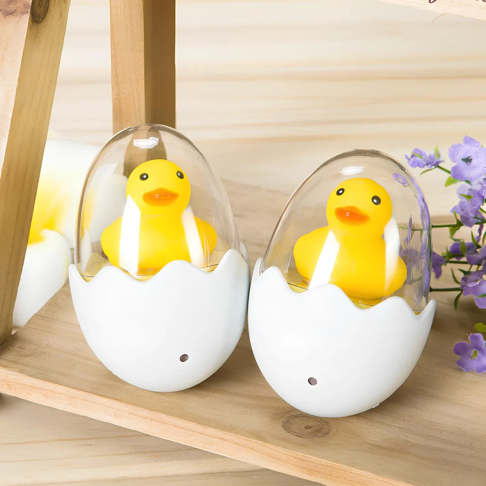 LED sensor night light with automatic darkness activation and compact 8cm design