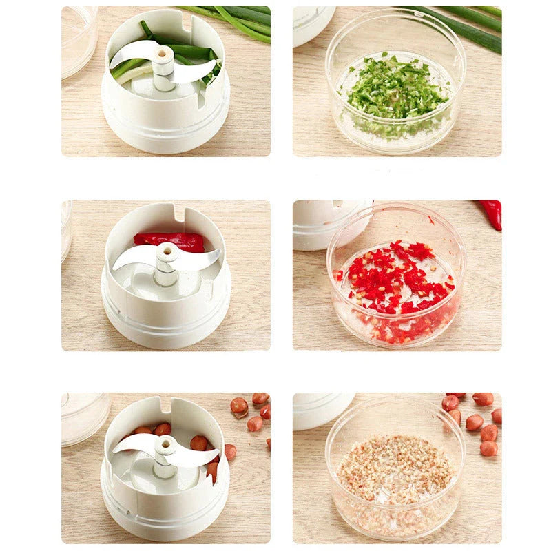 Sturdy Manual Food Chopper - Versatile kitchen tool for chopping, dicing, and mincing a variety of ingredients