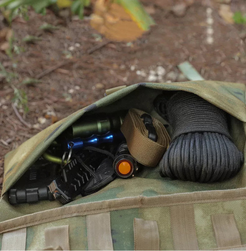 Koala Camping Tableware Storage Bag in Khaki, Black, or Green with lock buckle and double strap