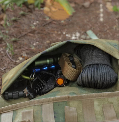 Koala Camping Tableware Storage Bag in Khaki, Black, or Green with lock buckle and double strap