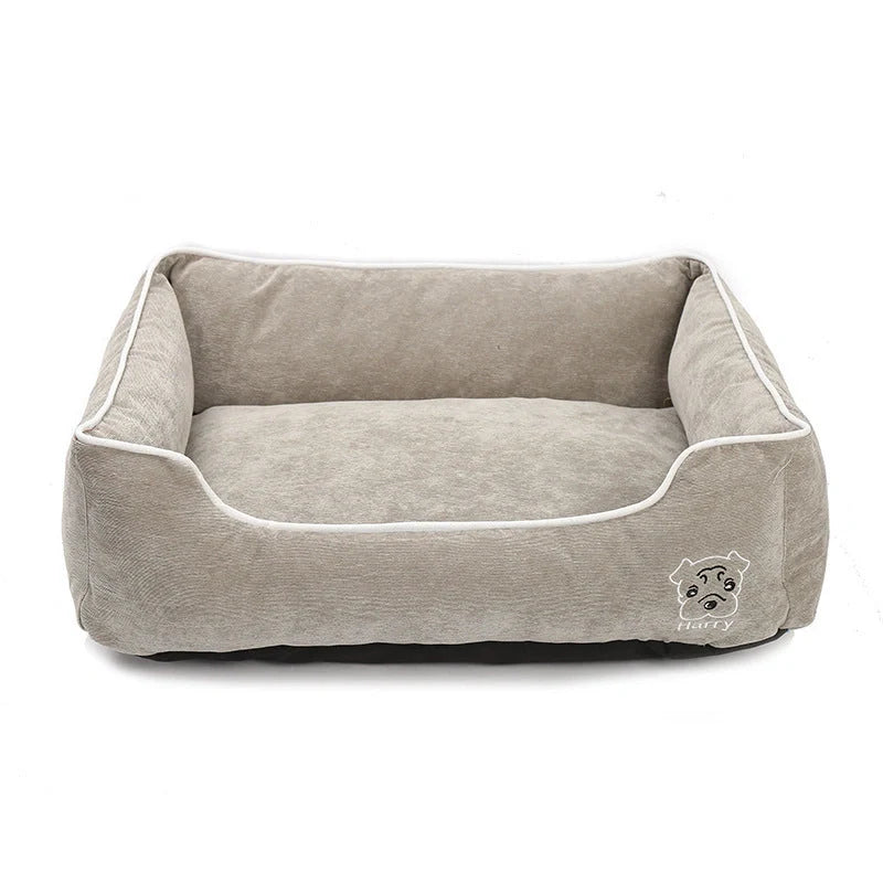 Bite resistant corduroy pet kennel in various colors and sizes