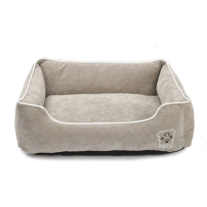 Bite resistant corduroy pet kennel in various colors and sizes