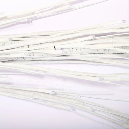 Birch tree LED decoration light with plastic housing and warm white illumination for outdoor gardens