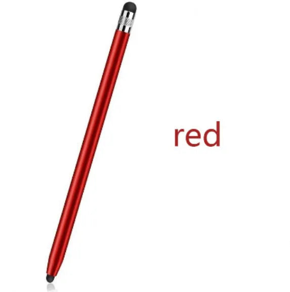 Two-in-one touch screen pen with metal shell in multiple colours for universal device compatibility