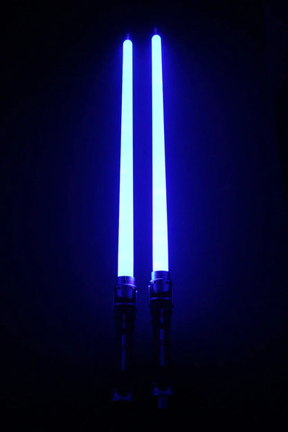 Illuminating light-up laser sword toy with glowing blade and sound effects for imaginative play and Jedi-inspired adventures