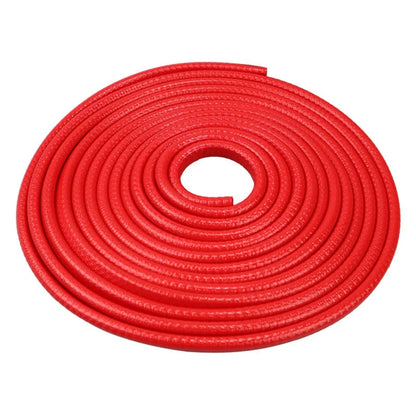 Universal car door anti-collision strip with built-in steel disc for scratch protection