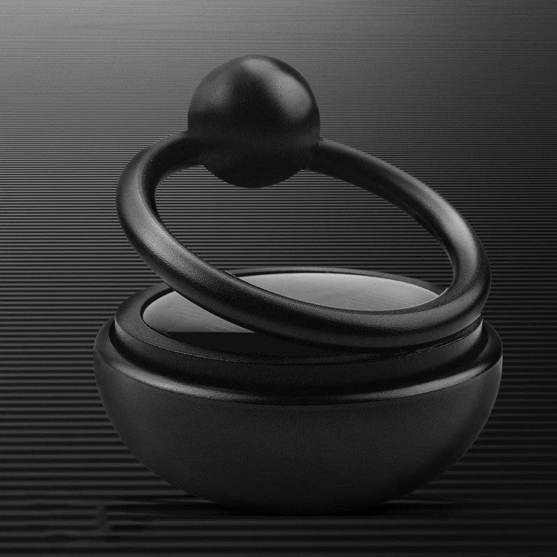 Solar Rotate Car Perfume Air Freshener in various colors with 360-degree rotation feature