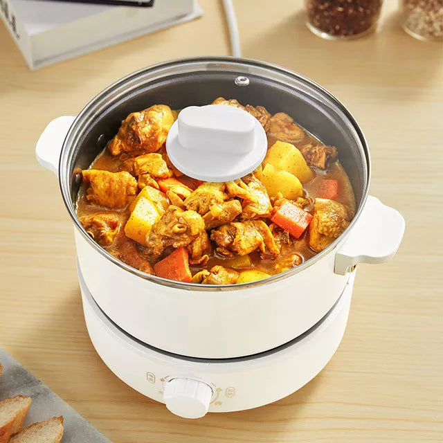 Split Type Multifunctional Electric Heating Pot with aluminum alloy body and 2.5L capacity