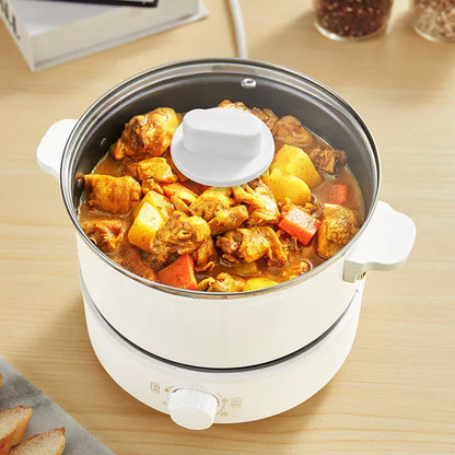 Split Type Multifunctional Electric Heating Pot with aluminum alloy body and 2.5L capacity
