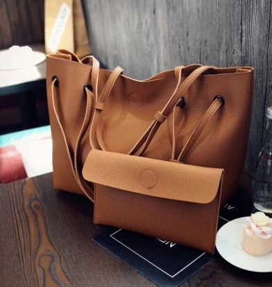 Stylish tote bag made from premium PU leather with a detachable crossbody strap for versatile wear