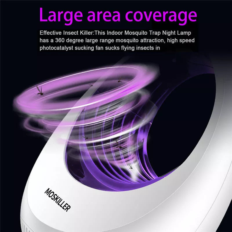 White LED Photocatalyst Mosquito Repellent Lamp with 65 square meters coverage