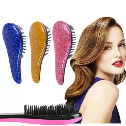 Massage Comb in various colors for gentle hair detangling and scalp stimulation