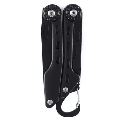 Stainless steel multifunctional tool pliers with black aluminum oxide handle