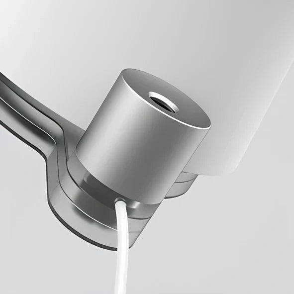 White desktop bladeless fan with humidification function, USB powered office cooler