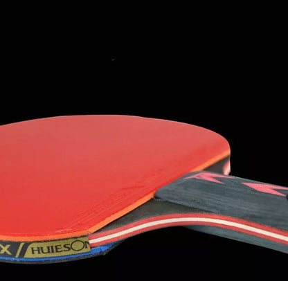 Double-sided reverse adhesive table tennis racket with upgraded rubber cover