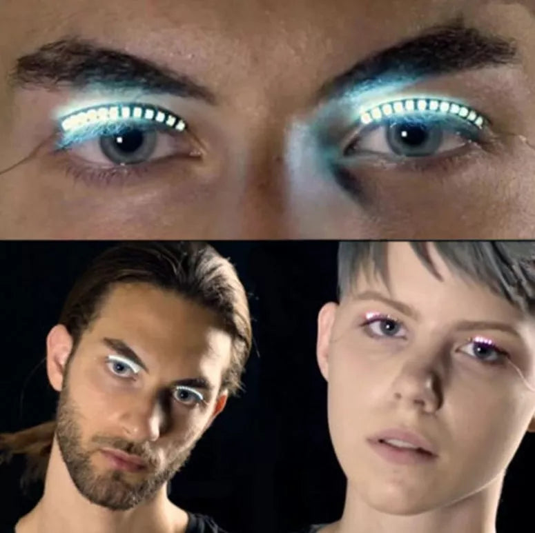 LED Light False Eyelashes in various colors with 7 blink modes