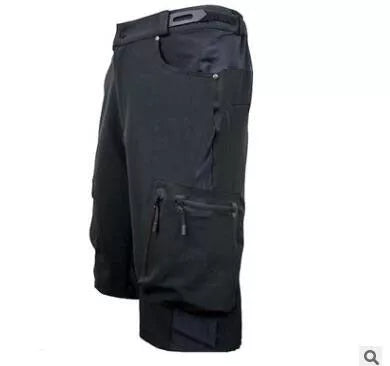 Outdoor Cycling Outwear Shorts in blue and black, sizes M to XXL