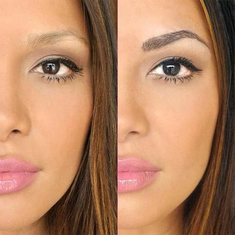 Music Flower Waterproof Eyebrow Pen with four-claw tip for natural-looking eyebrows