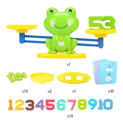 Engaging Educational Balance Toy with colorful animal shapes and digital display for early math learning
