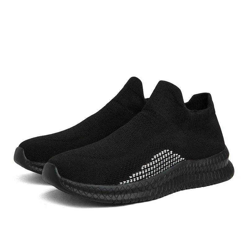 Popcorn flyknit fabric low-top casual sneaker in solid colour on a viscose sole.