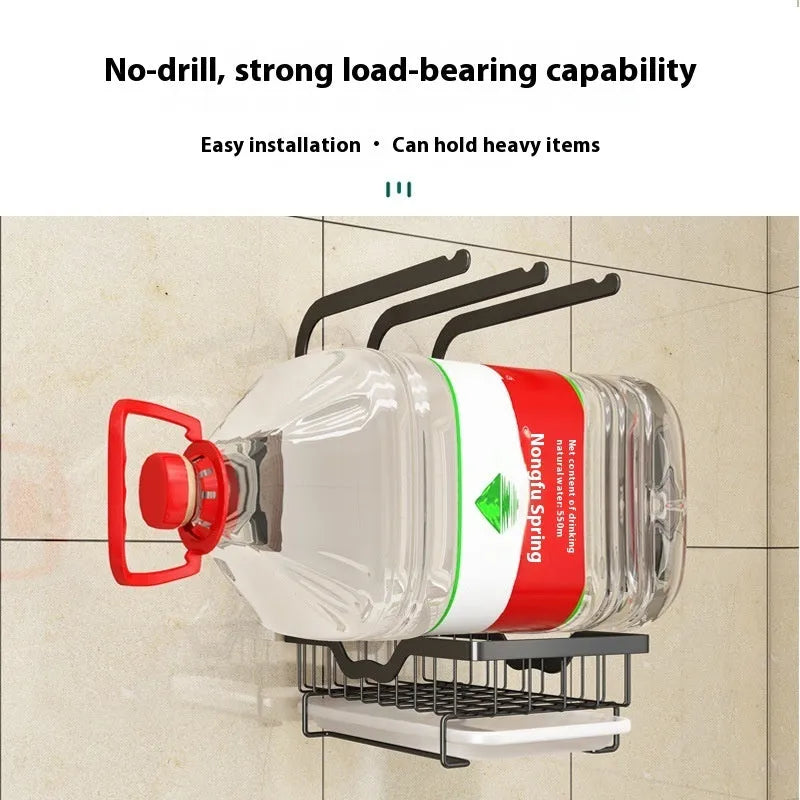 White foldable plastic kitchen storage rack for drying cloths, shown in new Chinese style.