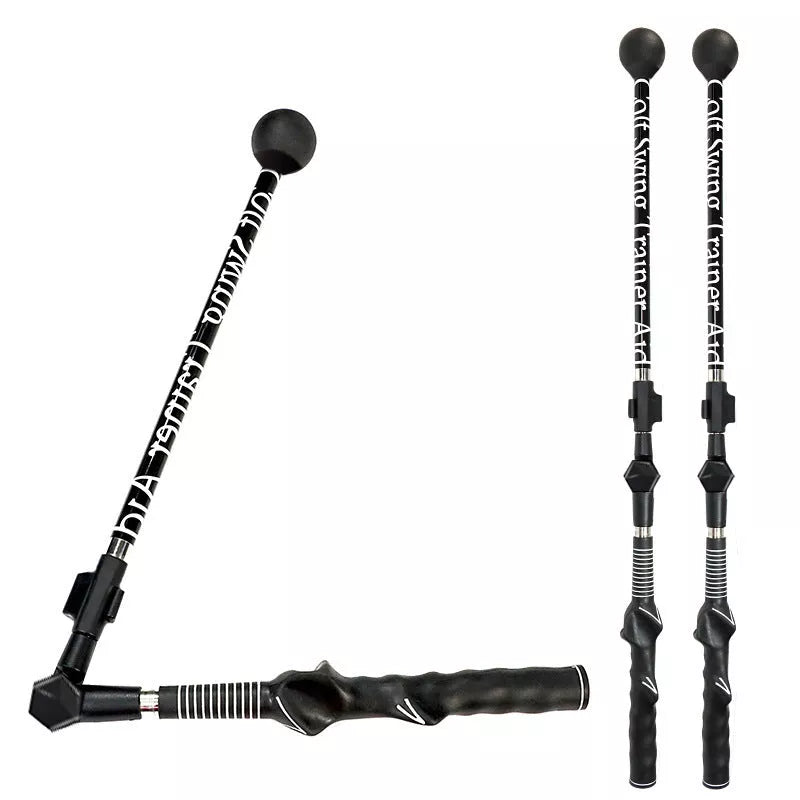 Action Corrector Golf Swing Auxiliary Practice Appliance in black and blue