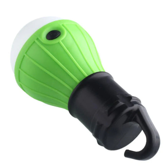 Portable hanging hook camping light with 3 LED modes measuring 11cm long