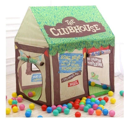 Children's play tent with transfer printing decoration measuring 120cm wide by 120cm deep by 110cm high