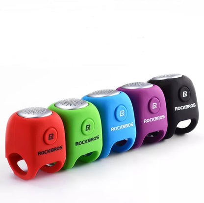 Electric horn mountain bike bell with elastic silicone material in various colors