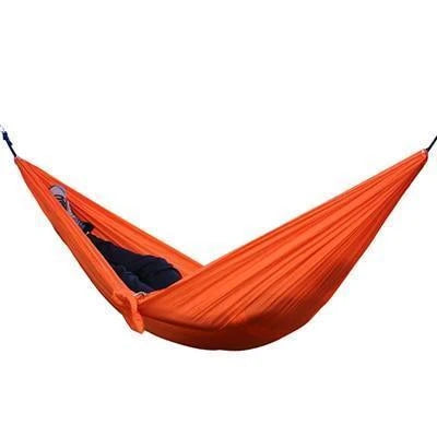Durable and lightweight parachute hammock in various outdoor-friendly color options