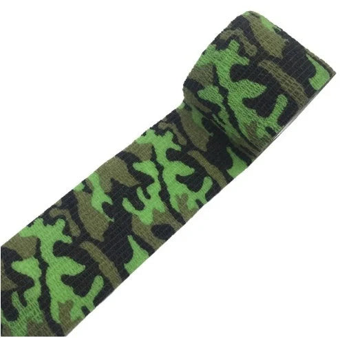 Camouflage Non-woven Elastic Bandage with self-adhesive feature for secure wound coverage