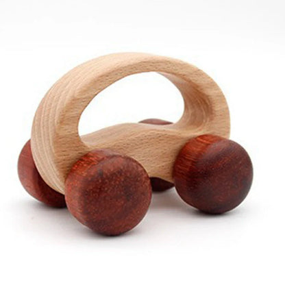 Eco-friendly wooden dog puzzle toy for infant learning and development