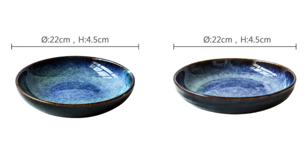 Ceramic Binaural Baking Pan in 9.5 and 11-inch sizes for even baking