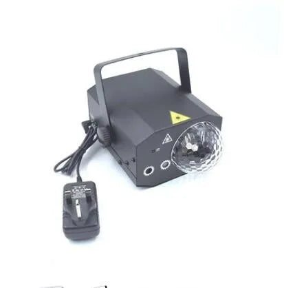 Black LED laser magic fan stage lighting equipment with remote control for KTV and bar installations