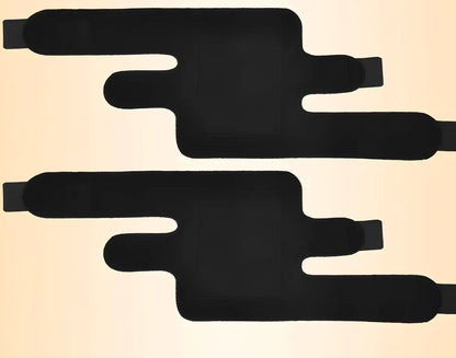 Tourmaline self-heating knee support brace with adjustable straps and magnetic therapy elements for joint comfort