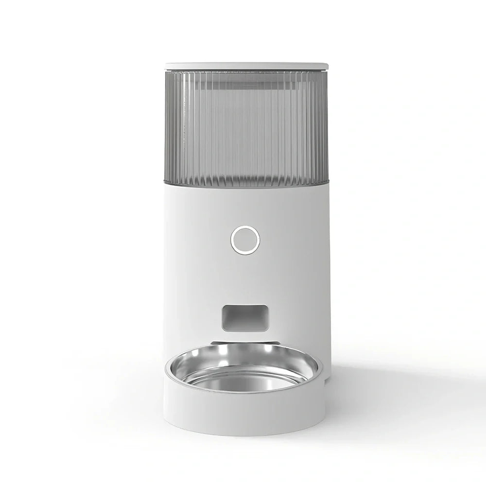 Mefu Smart Feeding automatic pet feeder in beige with 2.5L capacity and Wi-Fi control