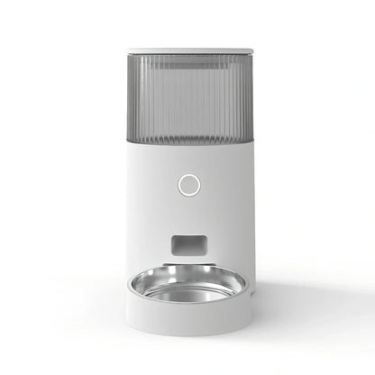 Mefu Smart Feeding automatic pet feeder in beige with 2.5L capacity and Wi-Fi control