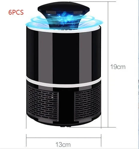 Quiet Mosquito Repelling Lamp - Effective insect zapper with low-noise fan, 360-400nm purple light, and automatic on/off sensor