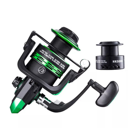 Hunting King Metal Reel with zinc alloy transmission core and metal folding handle