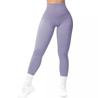Women's high waist seamless leggings in various colors for fitness and casual wear