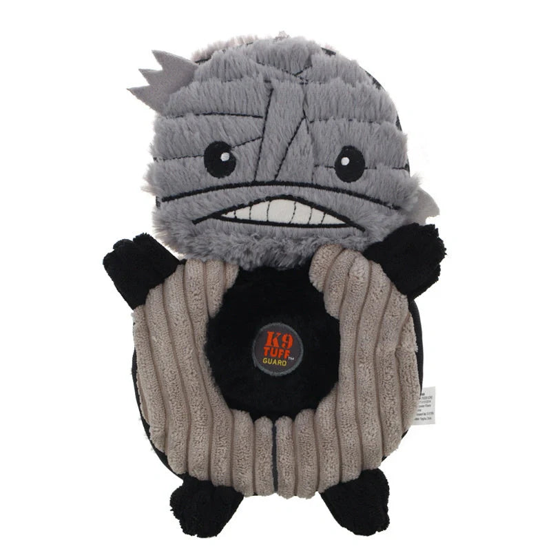 Halloween Witch Devil Pumpkin Pet Training Squeak Toys for Dogs in green, orange, and gray