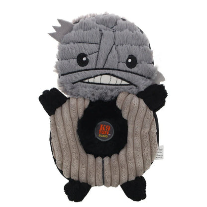 Halloween Witch Devil Pumpkin Pet Training Squeak Toys for Dogs in green, orange, and gray